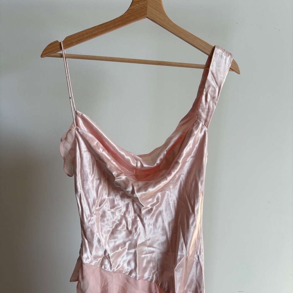 NWT Baby Pink For Love And Lemons “Sawyer” Midi Dress Sz 4 - Picture 7 of 14